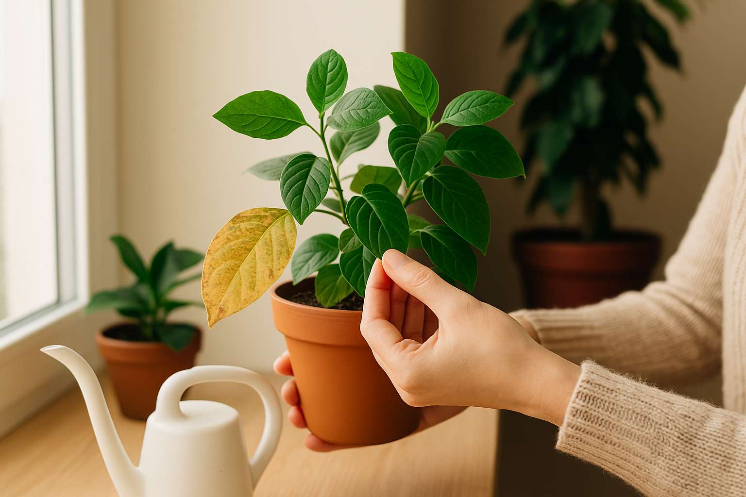 Como saber se sua planta precisa de mais água ou sol