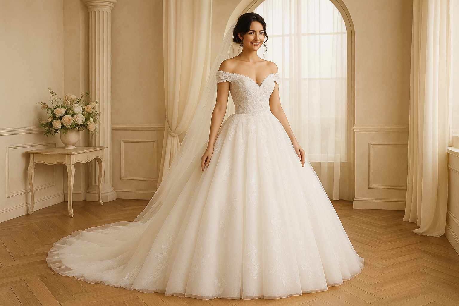 Como escolher o vestido de noiva estilo princesa ideal