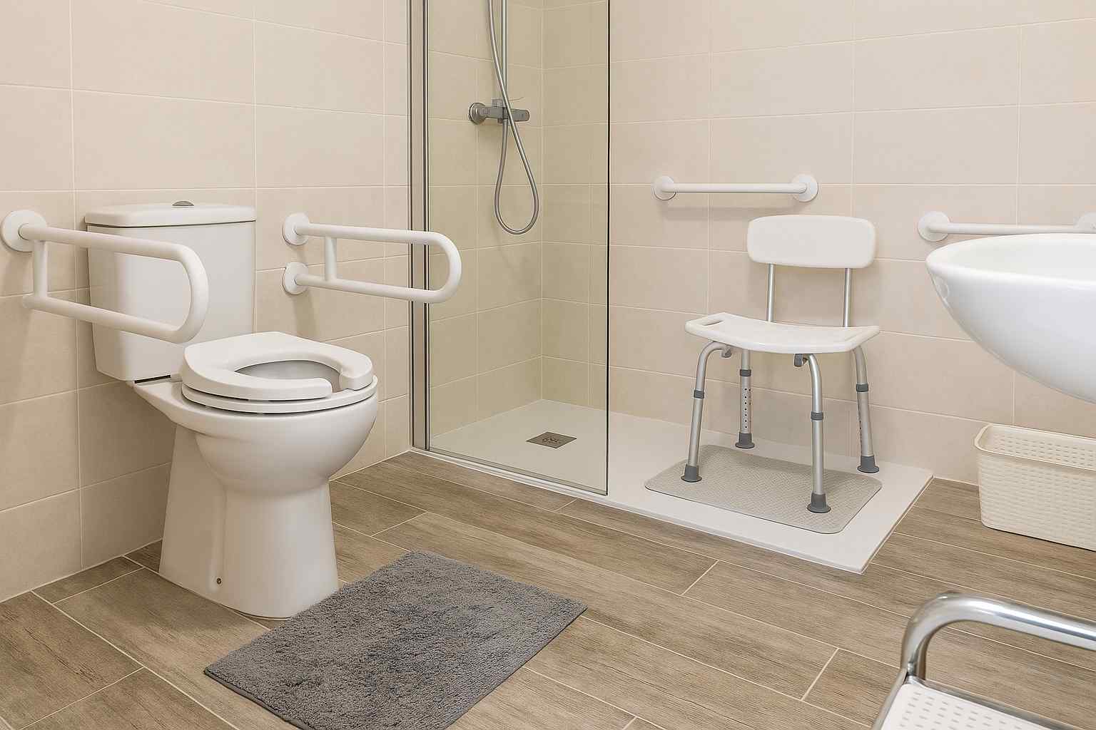 Itens essenciais para tornar o banheiro mais seguro para idosos