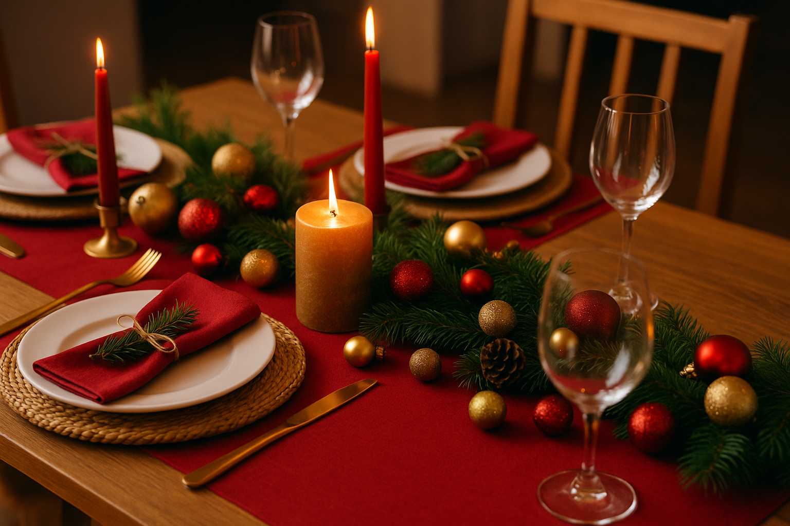 Como montar mesa posta de Natal: inspirações modernas e econômicas