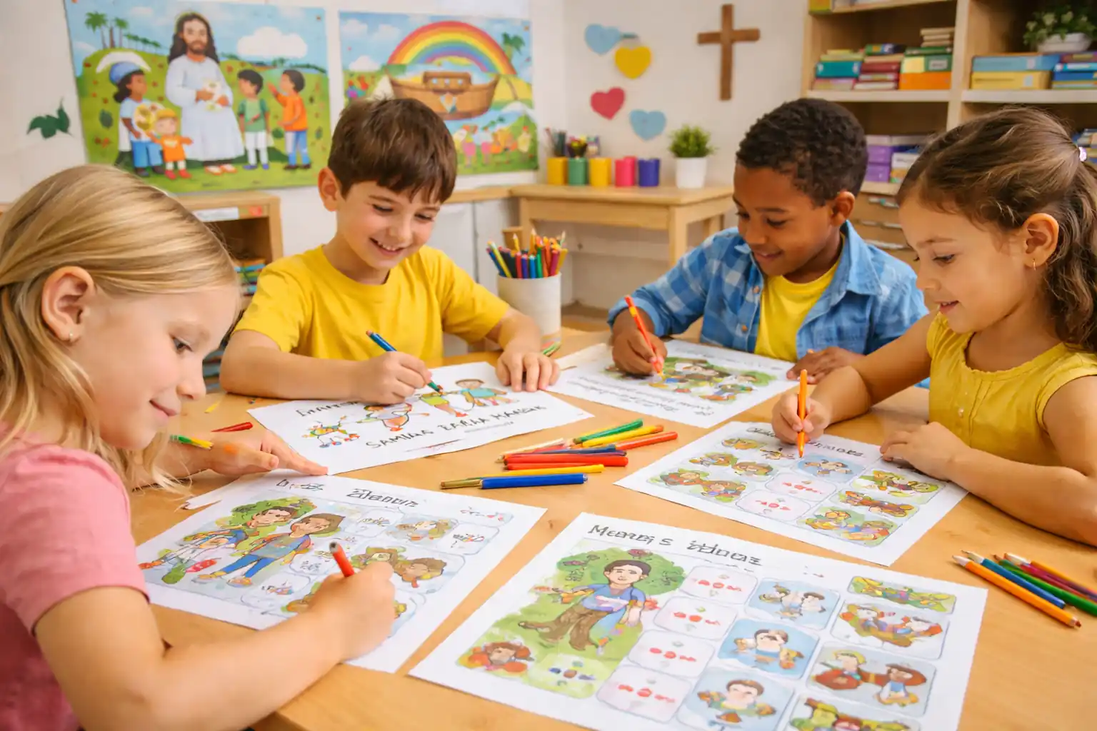 Atividades para escola dominical infantil evangélica para imprimir