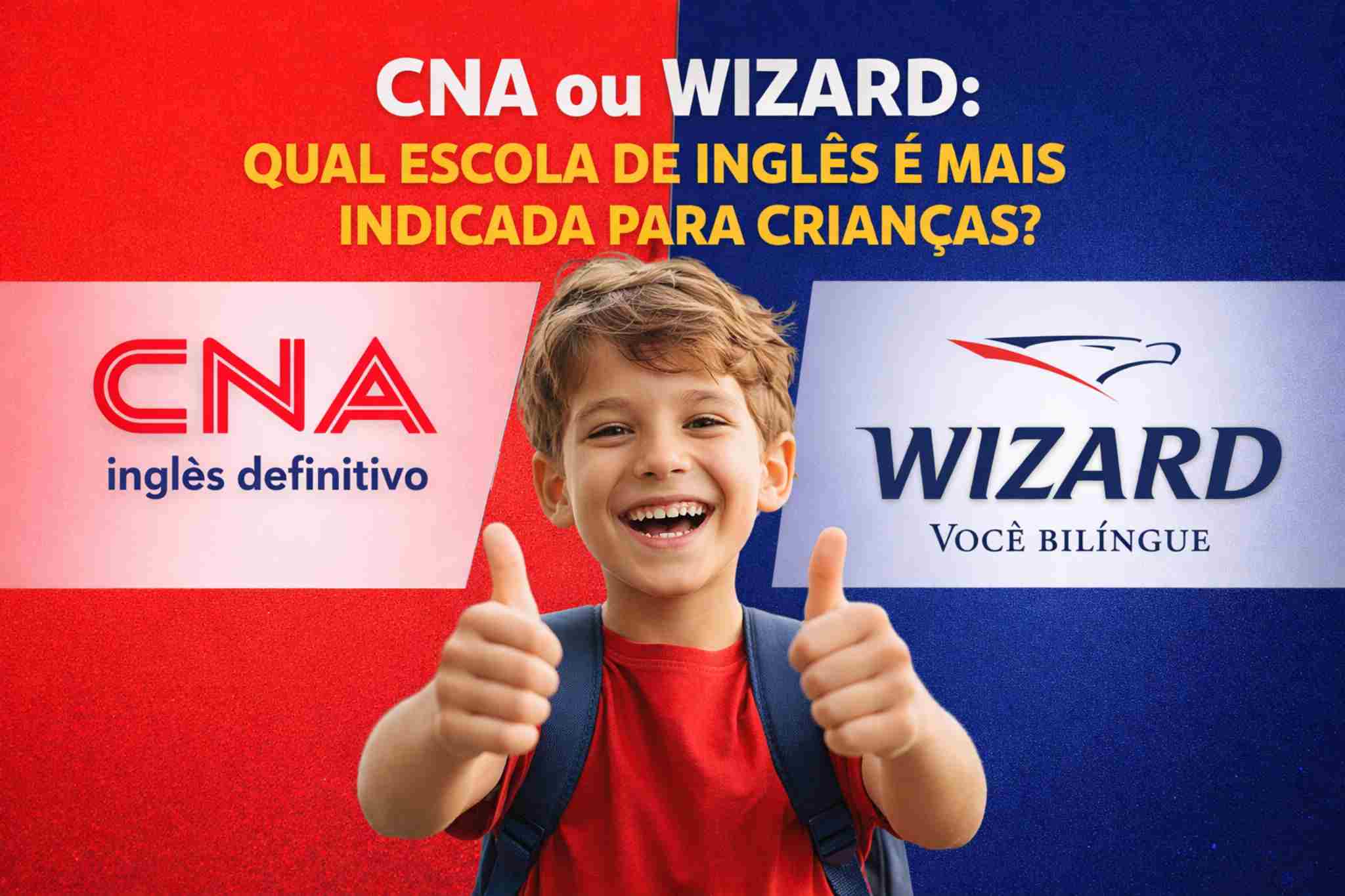 CNA ou Wizard: qual escola de inglês é mais indicada para crianças?