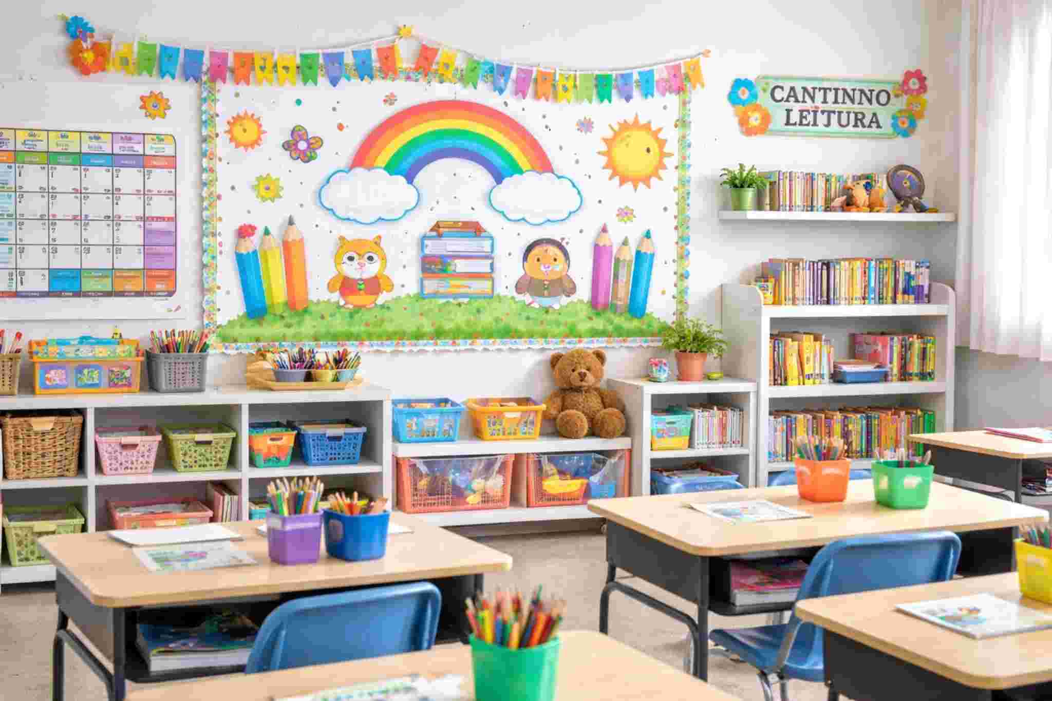 Decoração de sala de aula para volta às aulas fácil de fazer