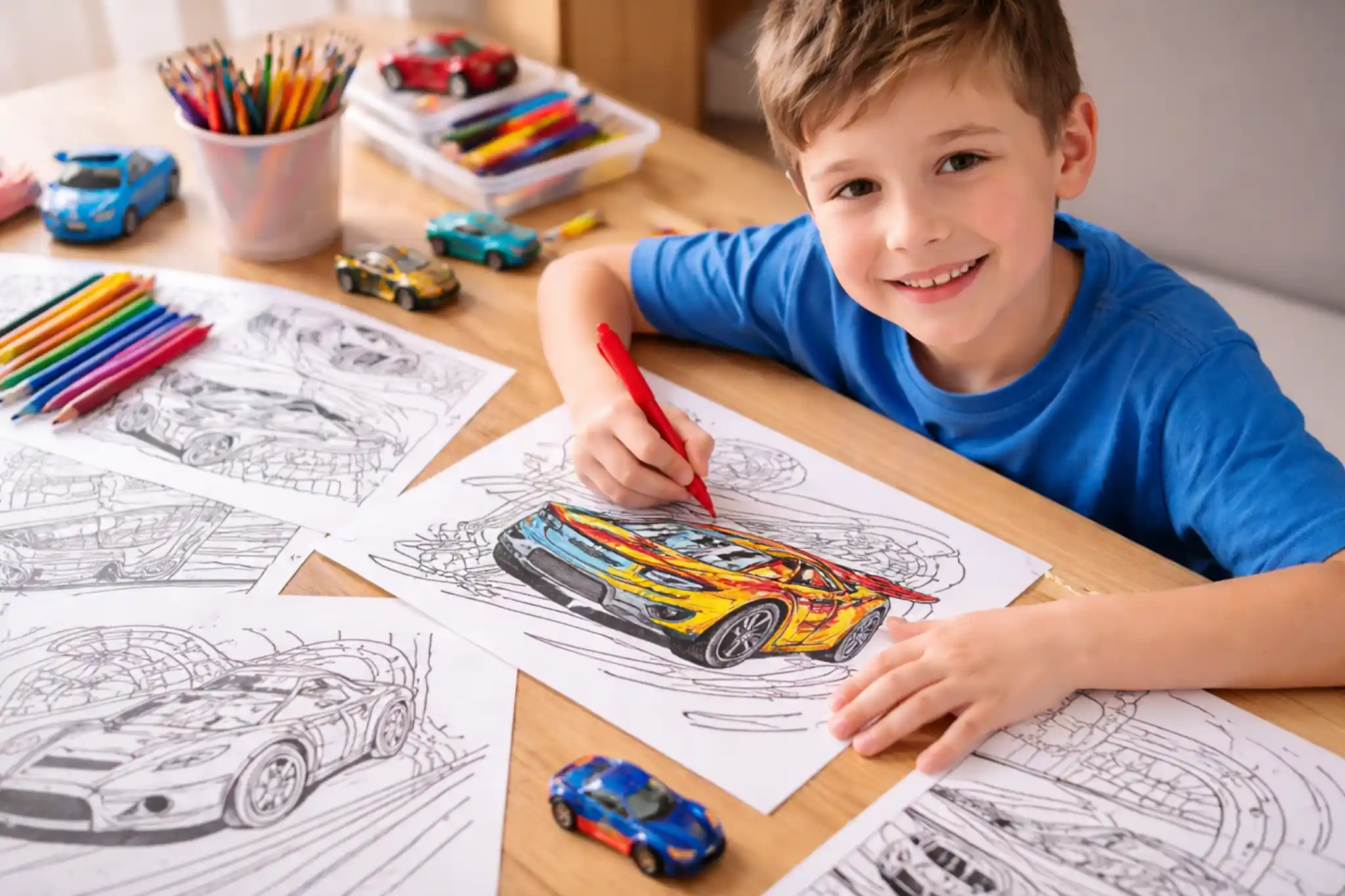 Desenhos do Hot Wheels para colorir: baixe grátis
