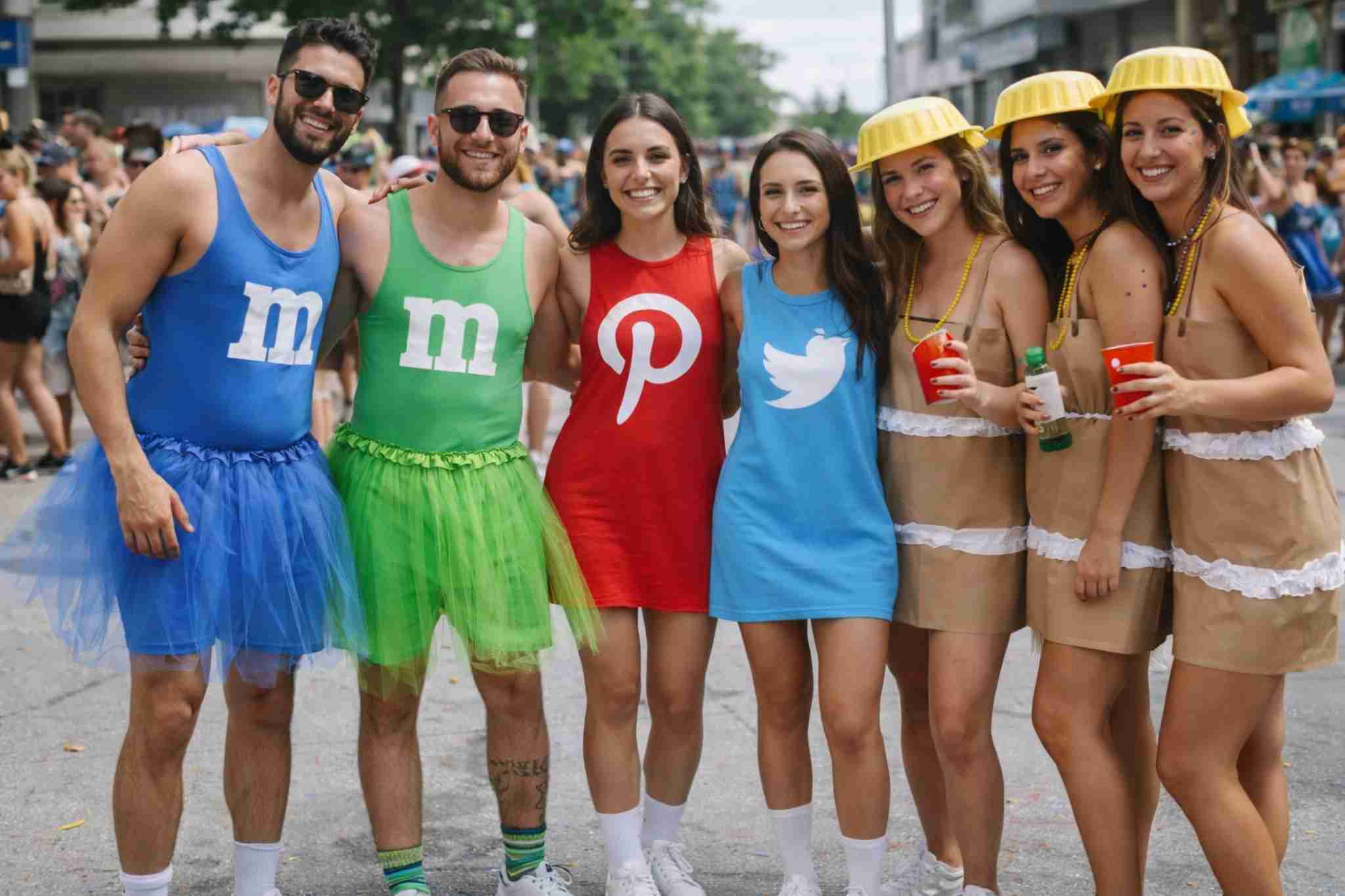 Fantasia de Carnaval em grupo para amigos