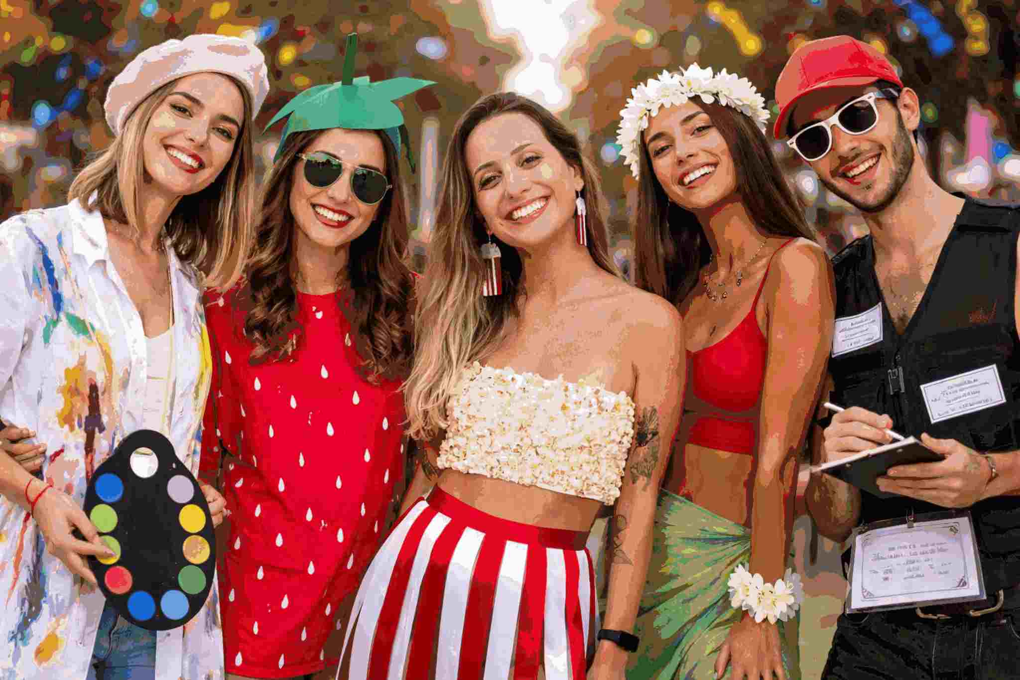 Fantasia de Carnaval improvisada fácil de fazer