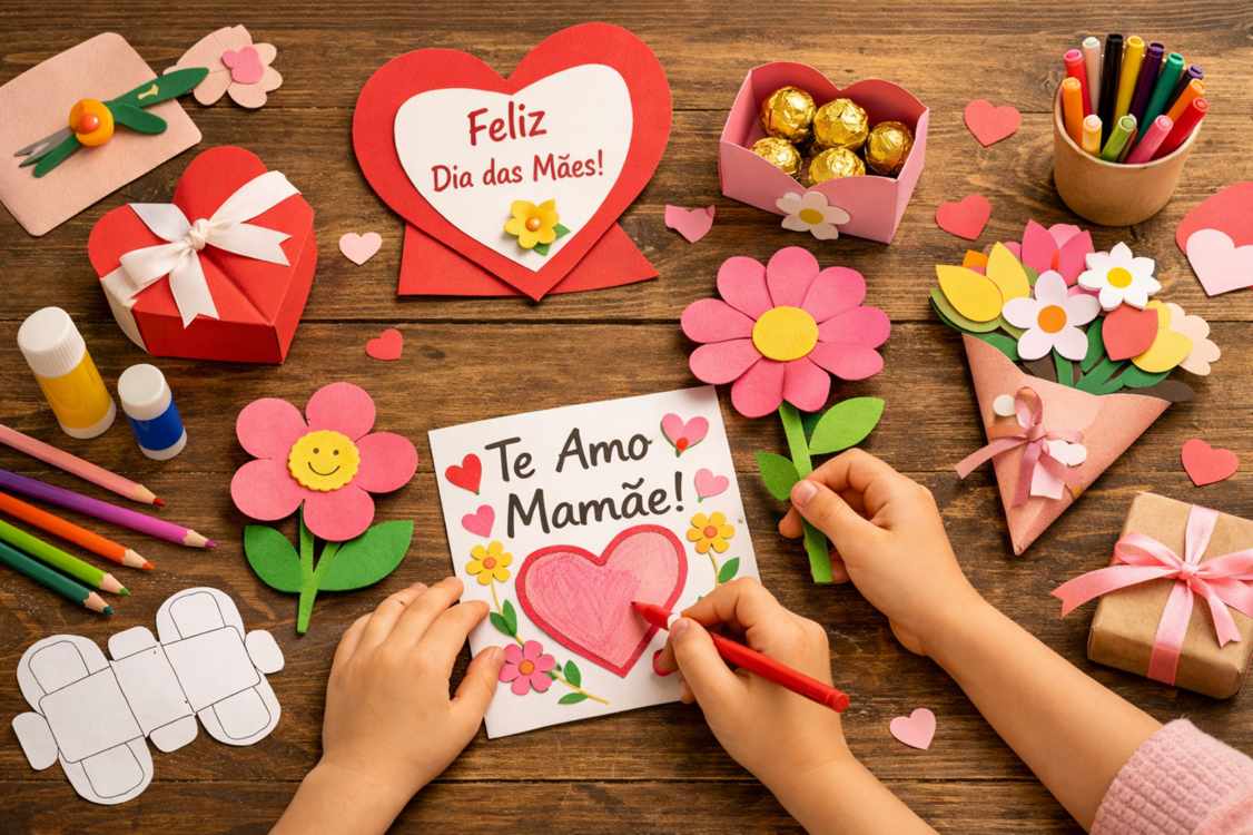 Moldes de lembrancinhas para o Dia das Mães para imprimir