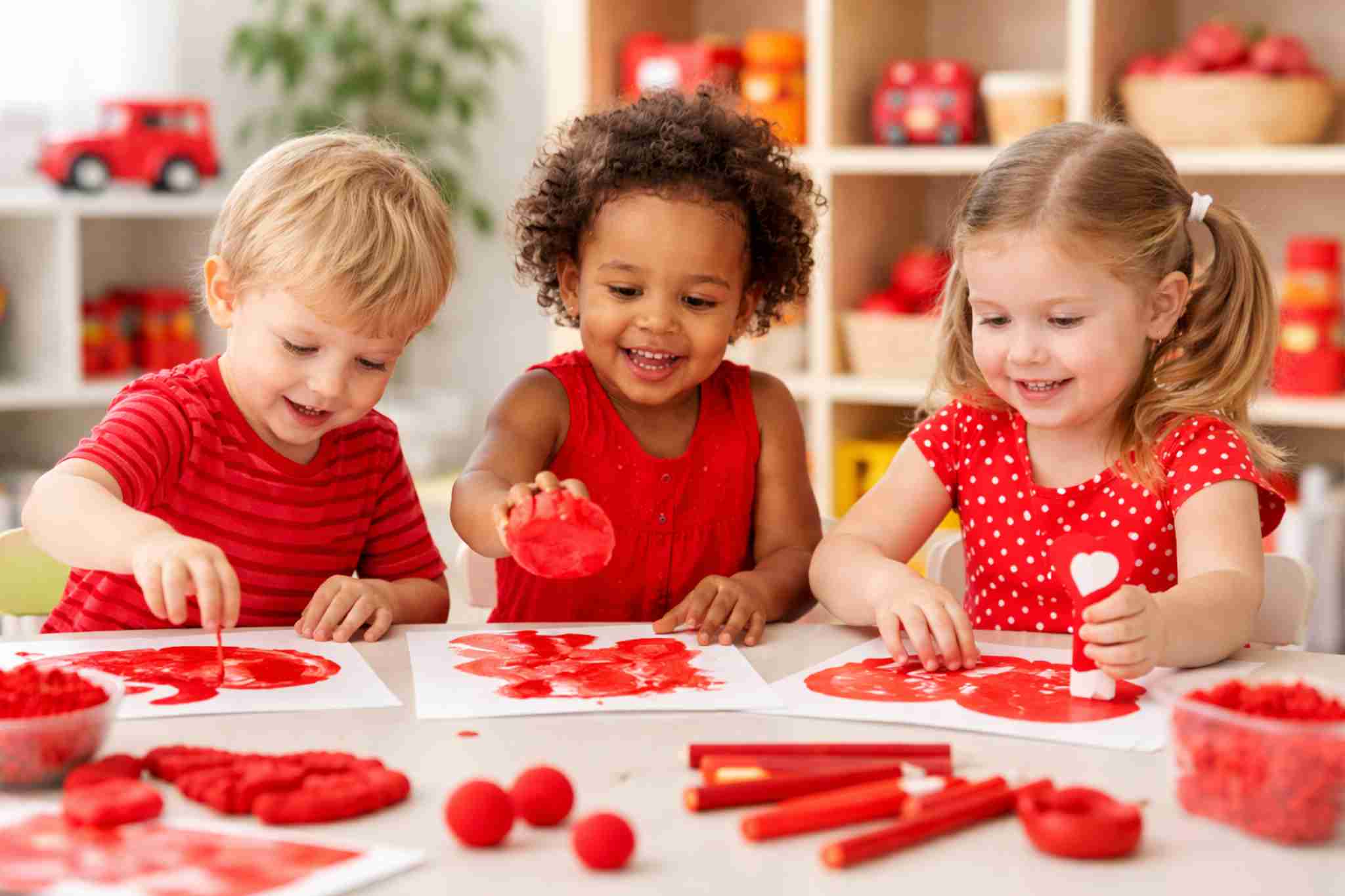 Atividades de cor vermelha para o maternal: ideias criativas