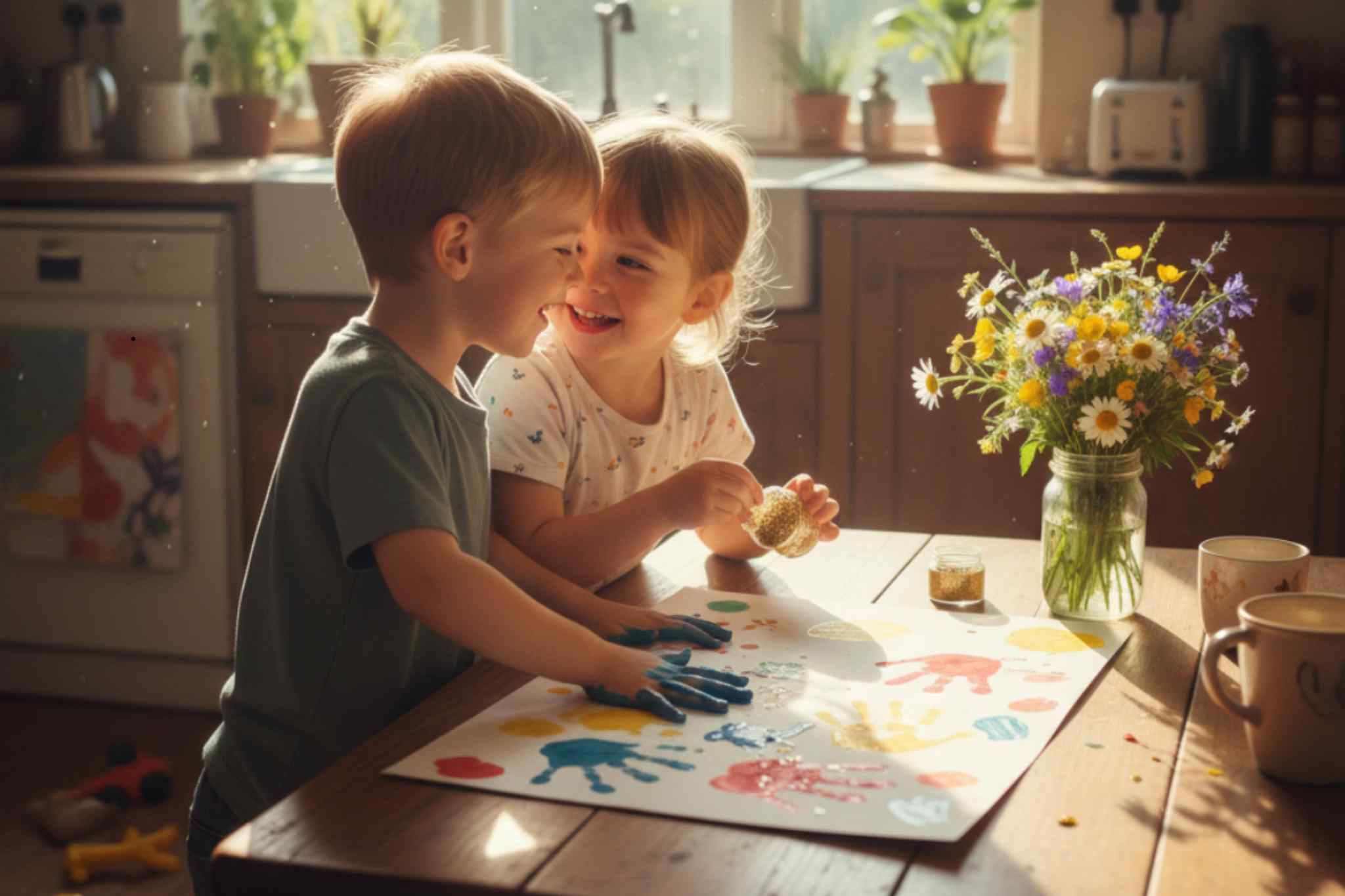 Como envolver as crianças na preparação da surpresa de dia das mães