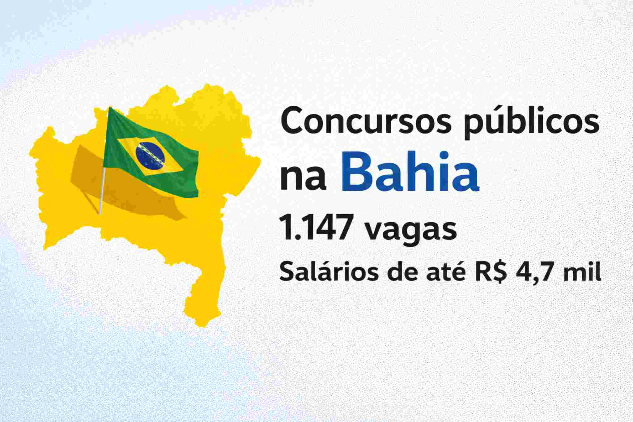 Concursos Públicos na Bahia: salários de até R$ 4,7 mil