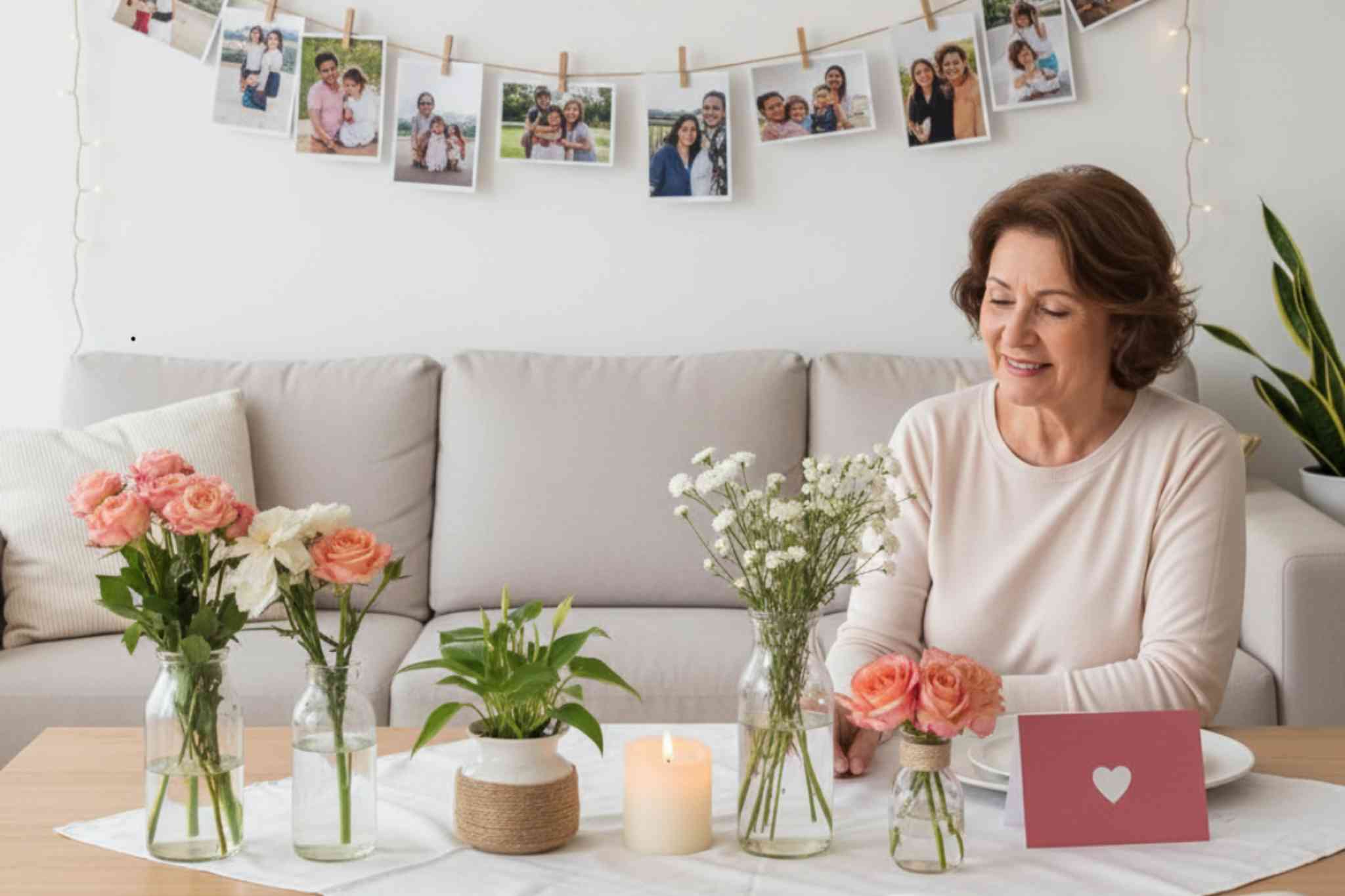 Decoração simples para o Dia das Mães em casa