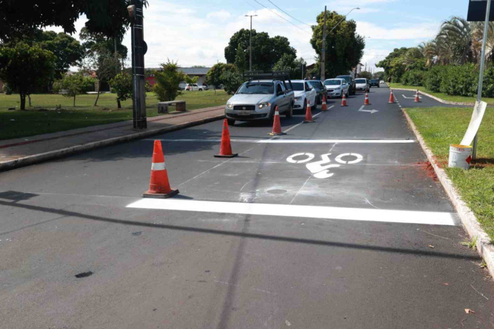 área de espera exclusiva para motos em Uberlândia