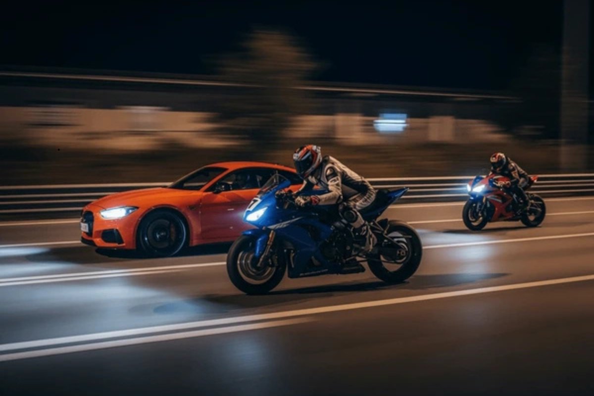 moto e carro esportivos