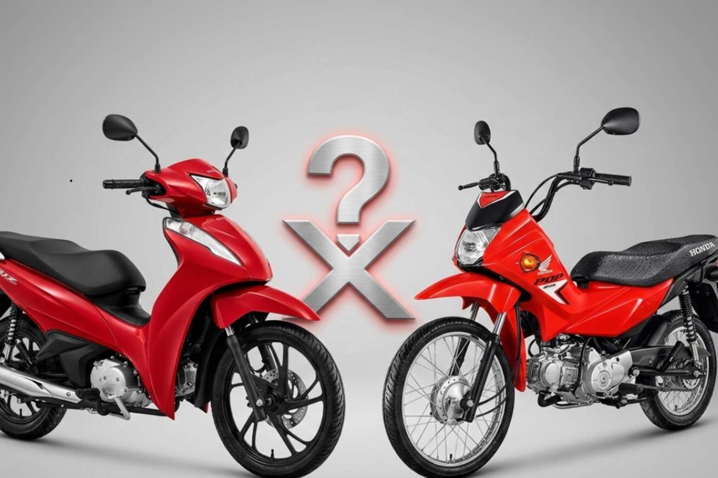 Pop 110i ou Biz 125: qual escolher para uso diário com R$ 2.000 de diferença?