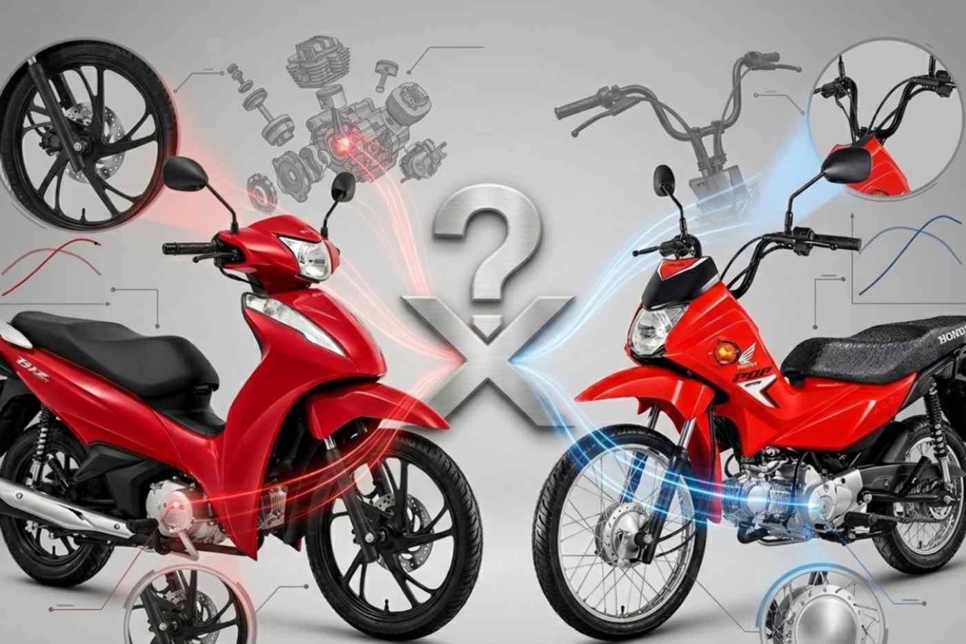 Pop 110i ou Biz 125: vale pagar R$ 2.000 a mais?