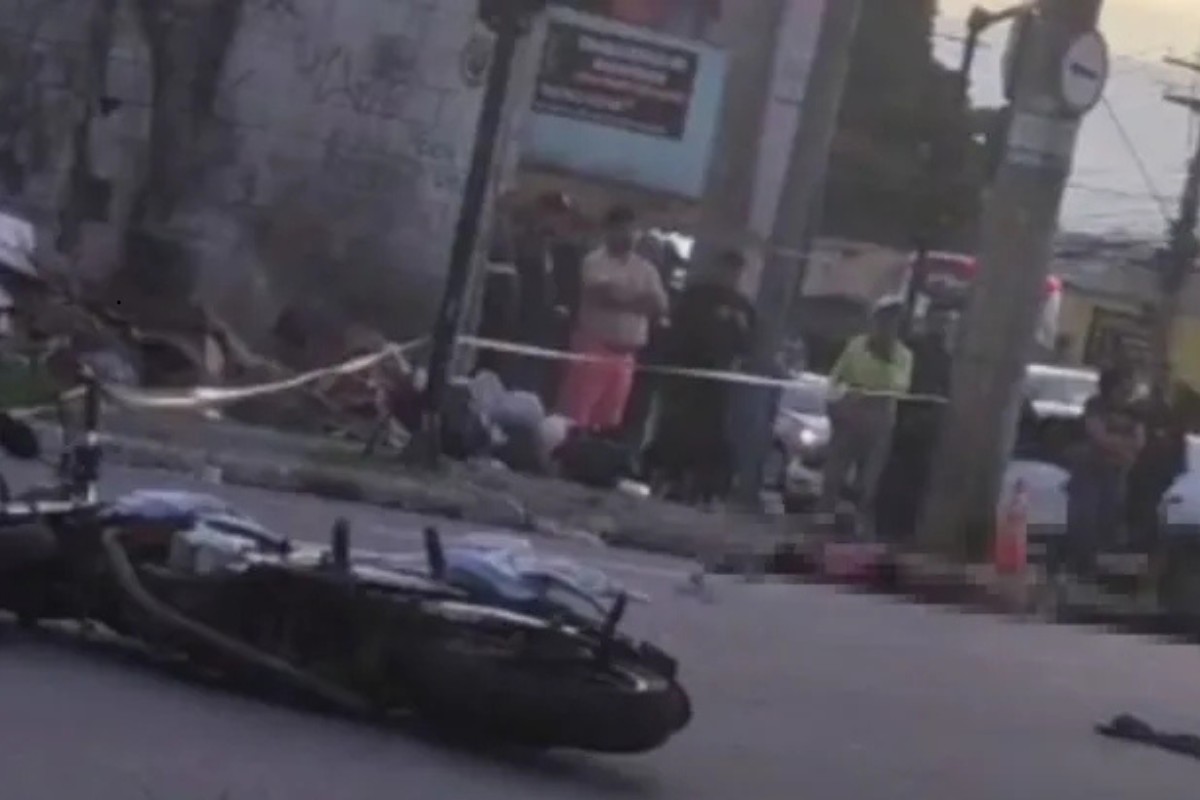 Acidente expõe situação irregular envolvendo moto com quatro ocupantes